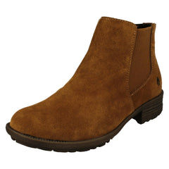 Ladies Hush Puppies Block Heeled Ankle Boots Madisyn